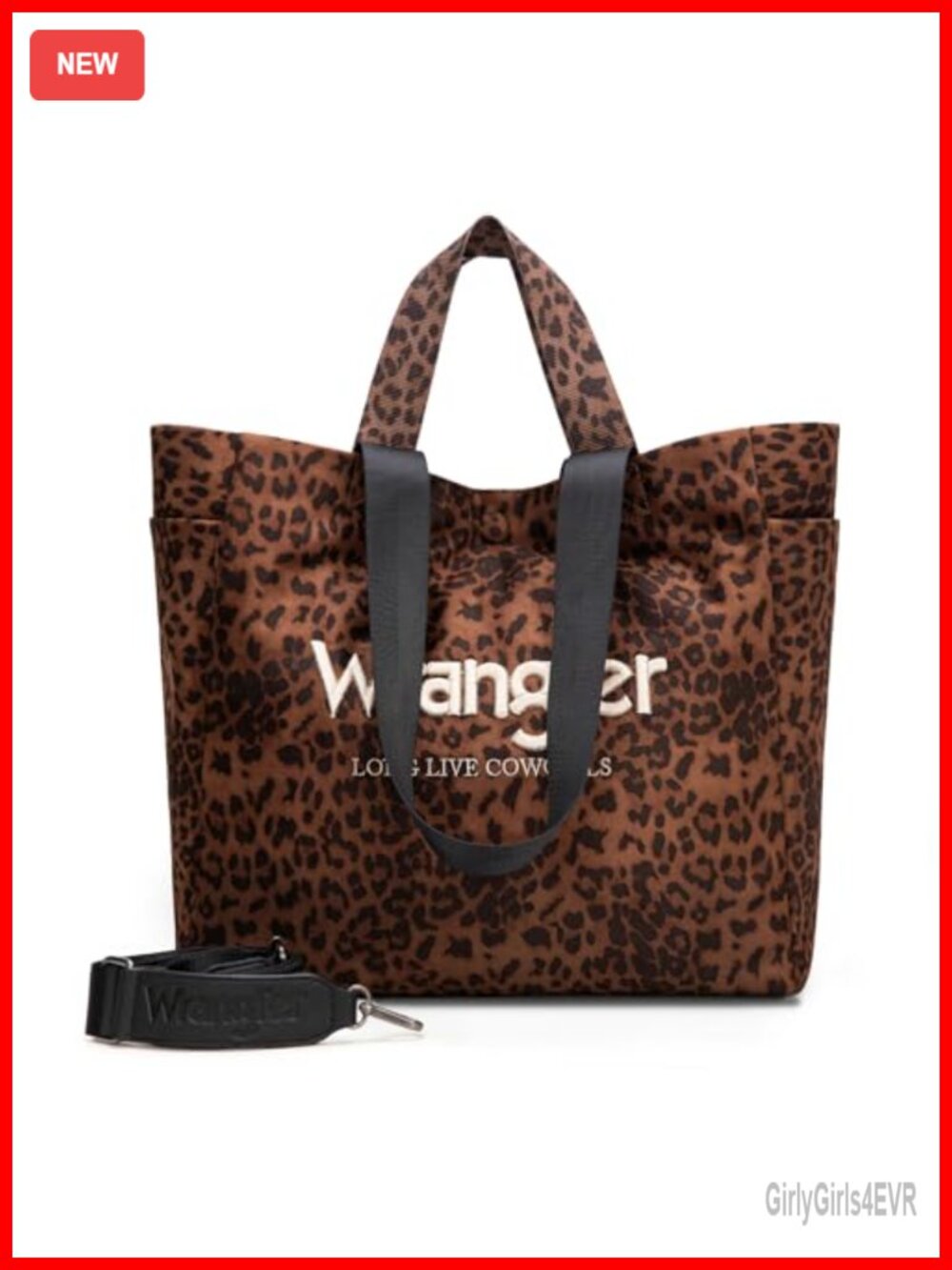 Large Tote Bag for Women Leopard Print Purse Faux Leather Travel Work Gym